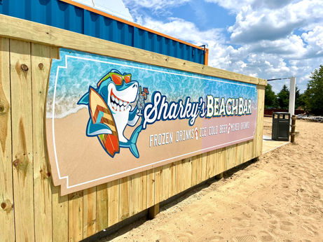 YORKVILLE | Sharky's Beach Bar at Raging Waves Now Open, New Ownership