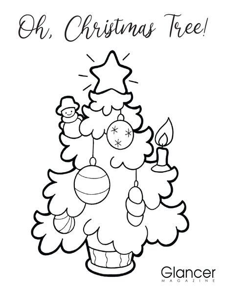 OH, CHRISTMAS TREE! | Coloring Contest, You Could Win a $25 Gift Card to Oberweis Ice Cream