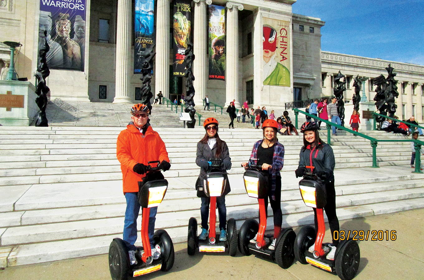 June 2016 – LOCAL TOURISTS 
 
 In June we celebrate our fathers, so in the Kucharski house that means dragging dad away from his office to join us on a Mom’s Little Black Book adventure.  It’s difficult to get Joe to stop working and have some fun; but, the idea of a Segway Tour peaked his interest enough to play local tourist for the afternoon.  
 
 As soon as we arrived, Joe was like a kid in a toy shop.  He couldn’t contain his excitement to test the speed and dexterity of the two wheeled machine as he impatiently waited his turn behind his daughters.  The girls were equally as excited, and I was thrilled to have found a family activity where no one was rolling their eyes or looking at their watch to return to work! 
 
 Joe temporarily thought he was Evil Knievel and tried to push the boundaries of his personal chariot, but thanks to the built-in safety features of the Segway – he was never in danger as each contains a gyroscope allowing the machine to self-balance in response to the rider's movements; thus making it easy enough for grandma and entertaining enough for kids (….or adult children!) 
 
 If you are at least 12 years old and at minimum 100 lbs., you can ride a Segway; so, my girls were in independence heaven riding the eight-mile track along the lakefront, past Buckingham Fountain, the Adler Planetarium, the Field Museum, the Shedd Aquarium, and everyone’s favorite – Soldier Field.  Jochy, our tour guide, made the experience positively entertaining.  He was informative, as well as funny, which was a perfect balance for a husband, who fully appreciates the history of everything, and teenager girls who -- well, don’t!   Absolutely Segway Chicago is open year round.  Winter, spring, summer and fall – so that means – any day or any night is the perfect time to be a local tourist! 
  
 Overview 
 
 Sightseeing in Chicago on a Segway is fun, unique, and exhilarating.  If you can stand, you can ride! These self-balancing machines do the work for you. Explore Chicago by day or night with friendly tour guides and your very own Chicago chariot on two wheels. Absolutely Segway Chicago 
 
 300 East Monroe Street, 
 
 Chicago 
 
 (312) 552-5100 
 
 www.ChicagoSegways.com  Hours: 
 
 Day and Night Tours Available  Price $:  
 
 $50 and up; Group 
 
 Discounts Available 
 about the writer 
 
 Naperville mom Kristen Kucharski graduated from Illinois State University in 1992 with an International Business Degree.  She is married and has two energetic daughters and her house is always full of children.  Kristen’s column titled, Mom's Little Black Book, is a monthly feature written for moms who are looking for ways to keep their kids busy. #GlancerMagazine #KidsTeens #MomsLittleBlackBook #KristenKucharski #FeaturedBlog #June2016 #MBBOutdoorAdventures #MBBSportsRecreation