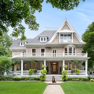 Historic 1904 Bauer Mansion Downtown Naperville Designed by Lauren Collander Interiors