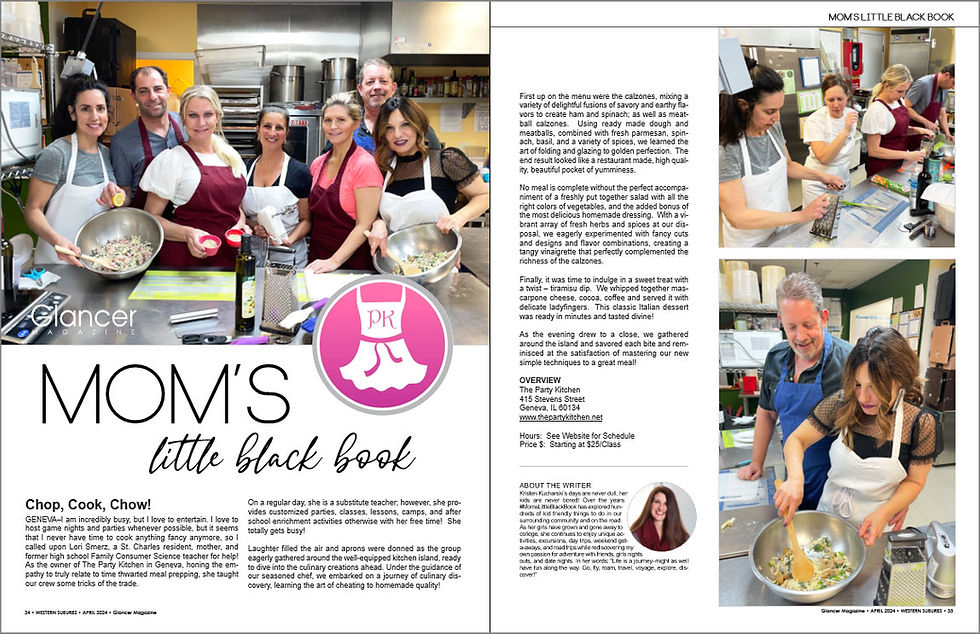 MOM'S LITTLE BLACK BOOK | The Party Kitchen in Geneva