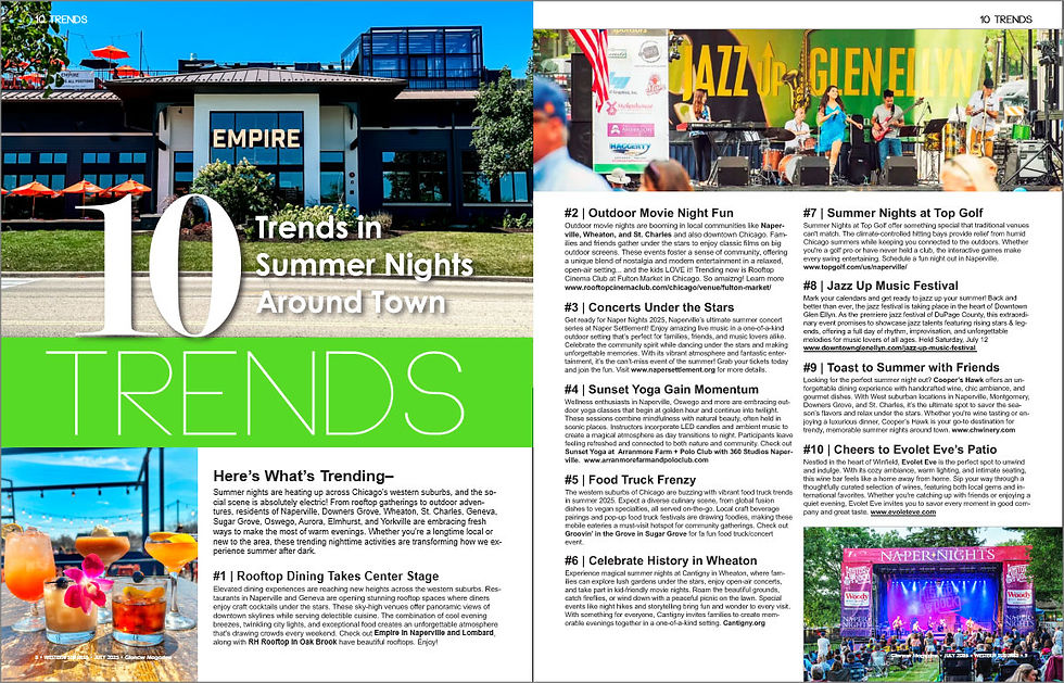 10 TRENDS | Summer Nights Around Town