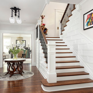 Historic 1904 Bauer Mansion Downtown Naperville Designed by Lauren Collander Interiors