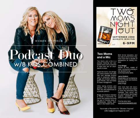 WOMEN INSPIRED | Podcast Duo w/8 Kids Combined, Featuring Two Moms & a Mic 
