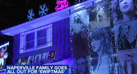 TAYLOR "SWIFTMAS" CHRISTMAS LIGHTS DISPLAY | Naperville Homeowners Create Something Spectacular