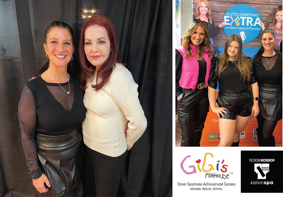 On the Charitable Scene with Priscilla Presley at Teddie Kosof Salon + Spa for GiGi's Playhouse