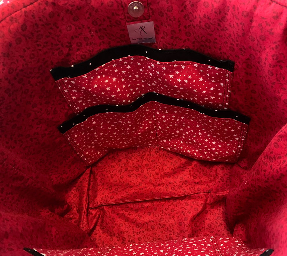 Thumbnail: Red rose tote bag