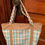 Thumbnail: Brown plaid 6 pocket purse