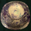 Thumbnail: Purple and turquoise fluid art serving bowl