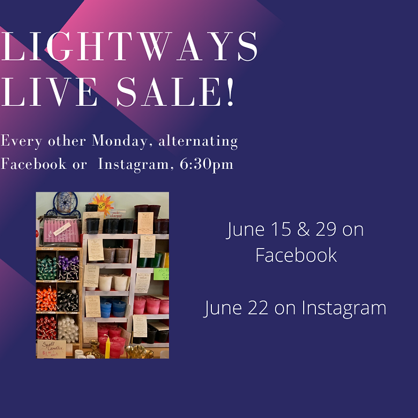 June 15, LIVE Facebook Sale