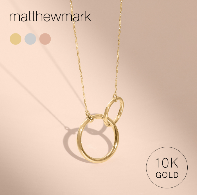 サークル ネックレス 10金 日本製 レディース ネックレス 10K 金属アレルギー対応 ゴールド ホワイトゴールド