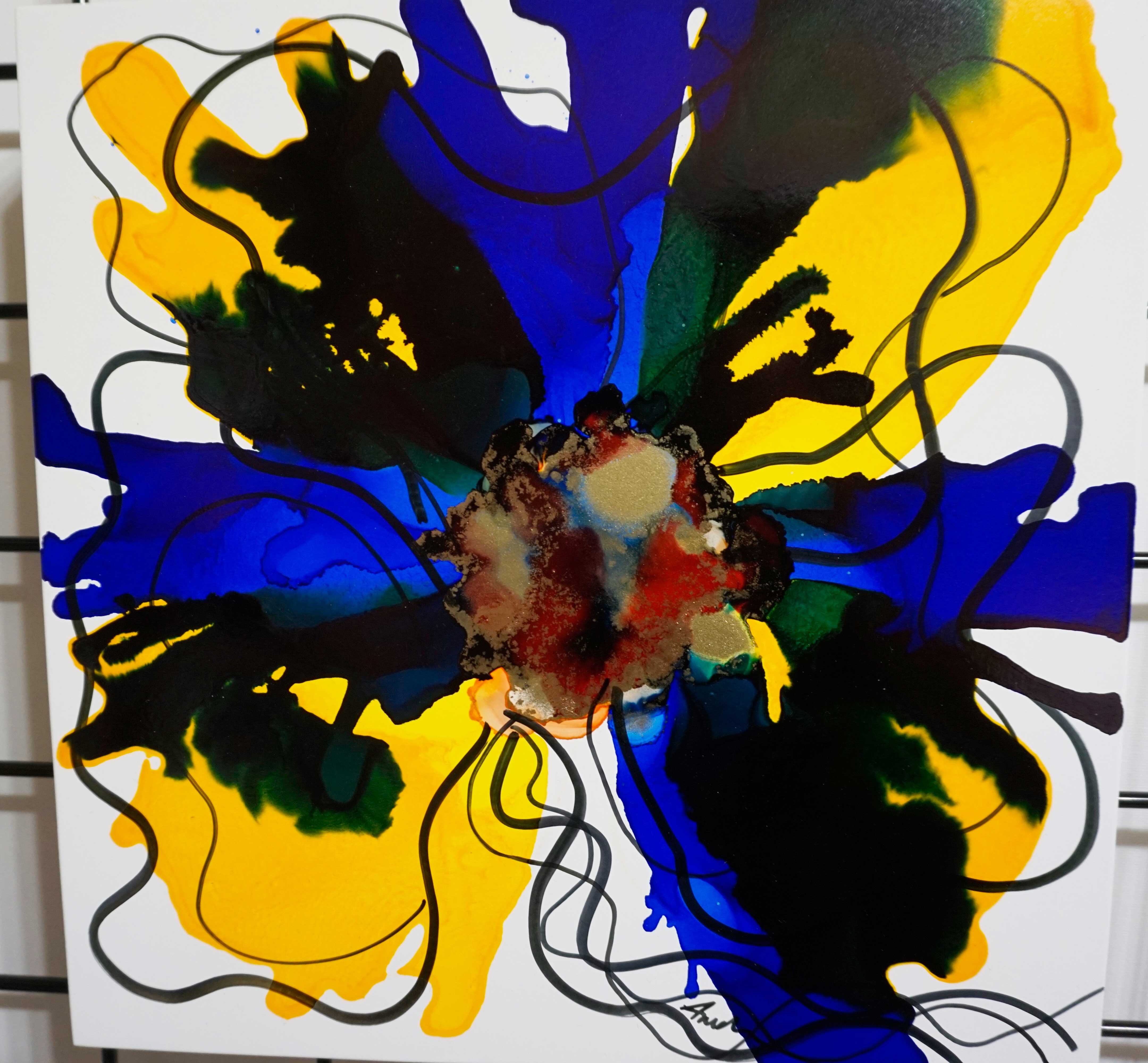Floral Series – B3 - Framed 16x16"