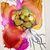 Thumbnail: Original Abstract Orange Alcohol Ink Painting - Vibrant Floral Abstract, 16x20"