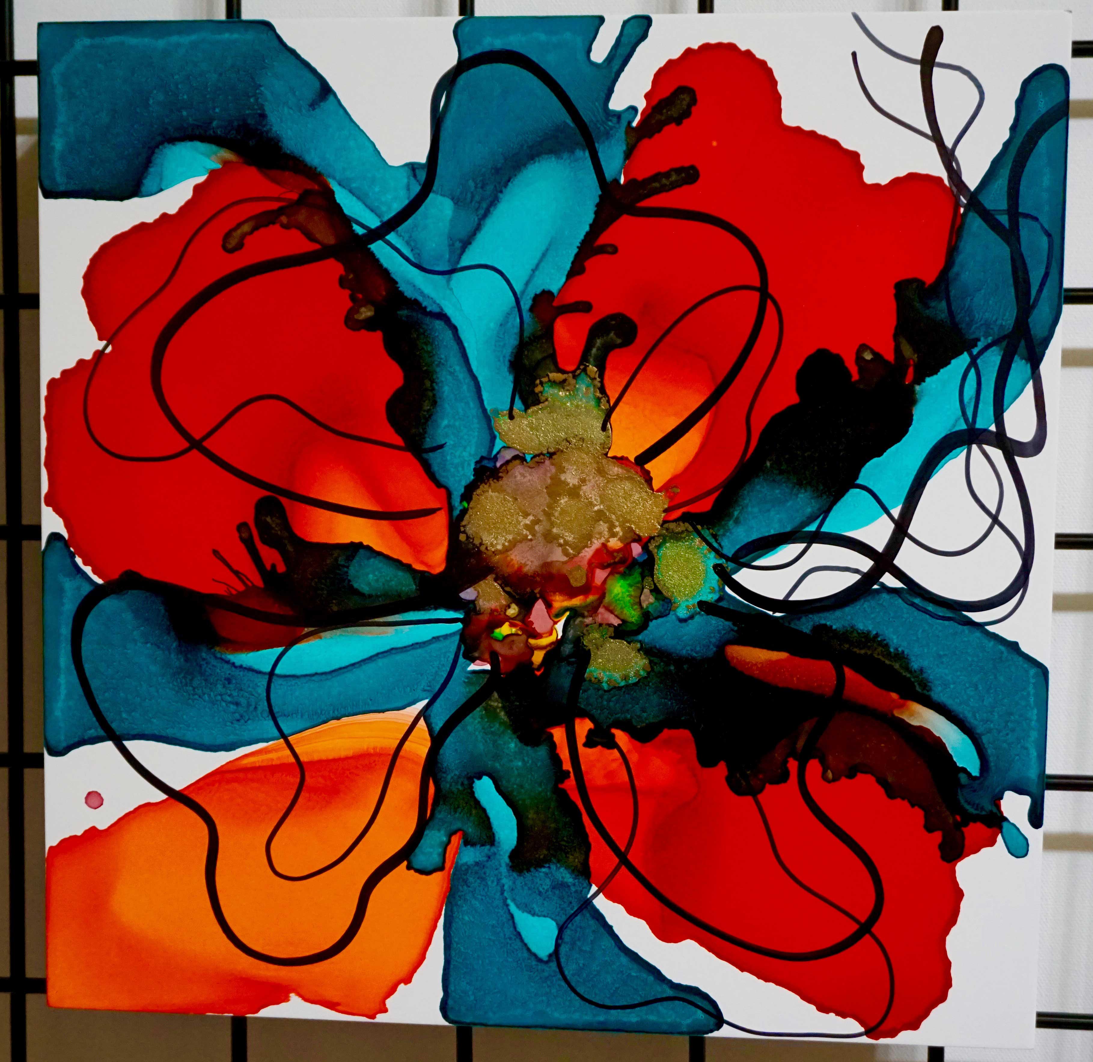 Floral Series – B10 - Framed 16x16"