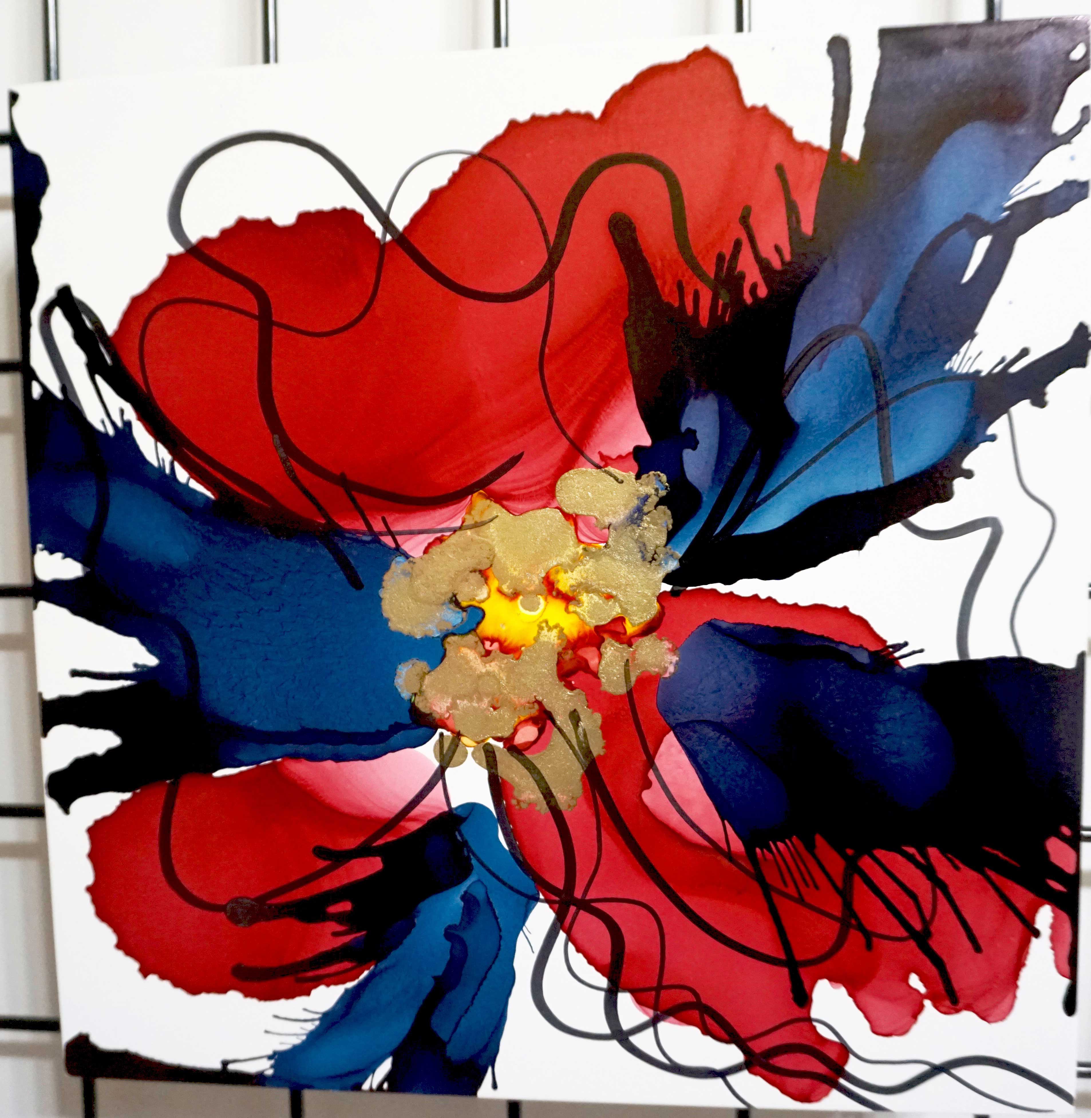 Floral Series – B6 - Framed 16x16"