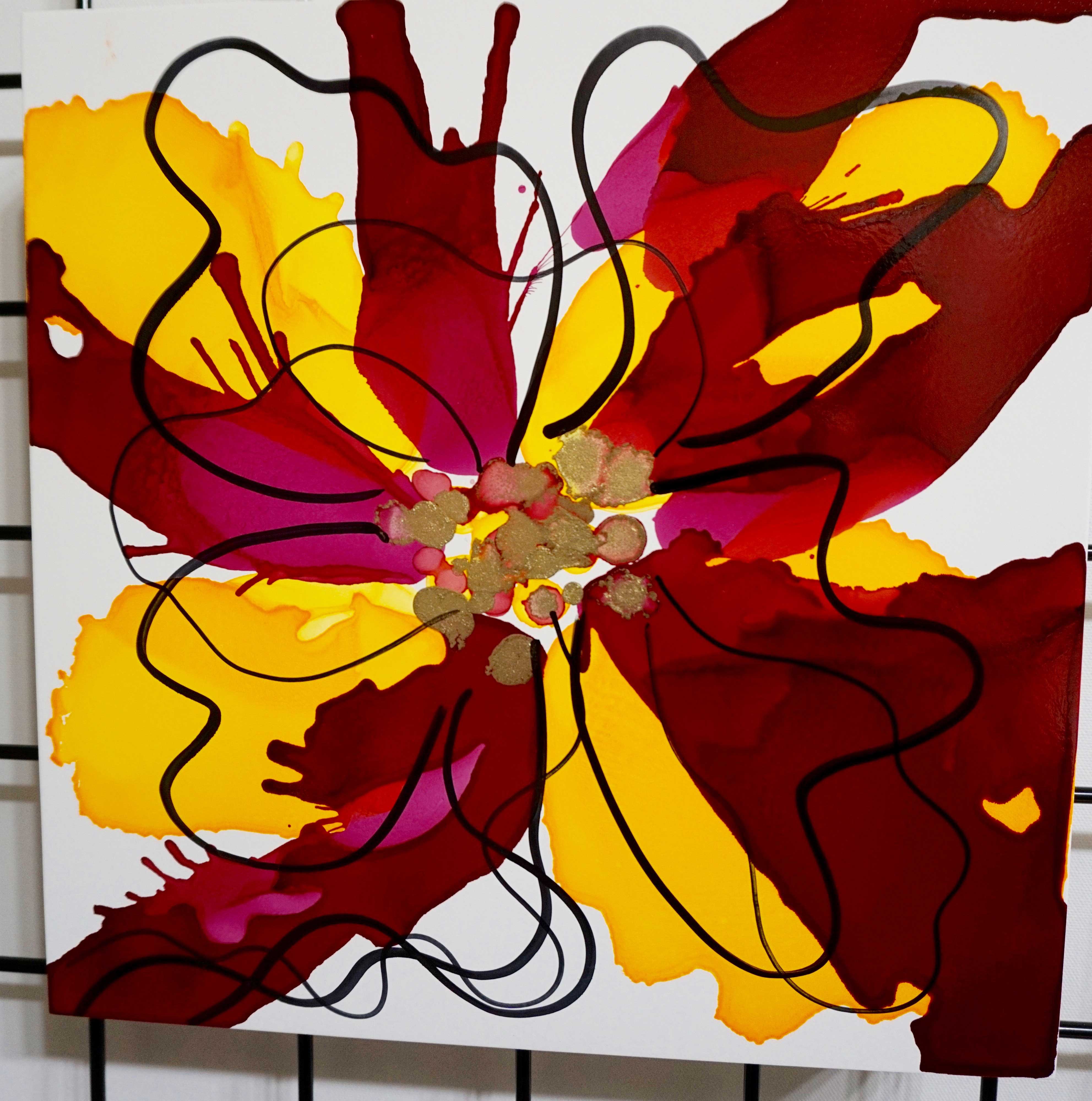 Floral Series – B8 - Framed 16x16"