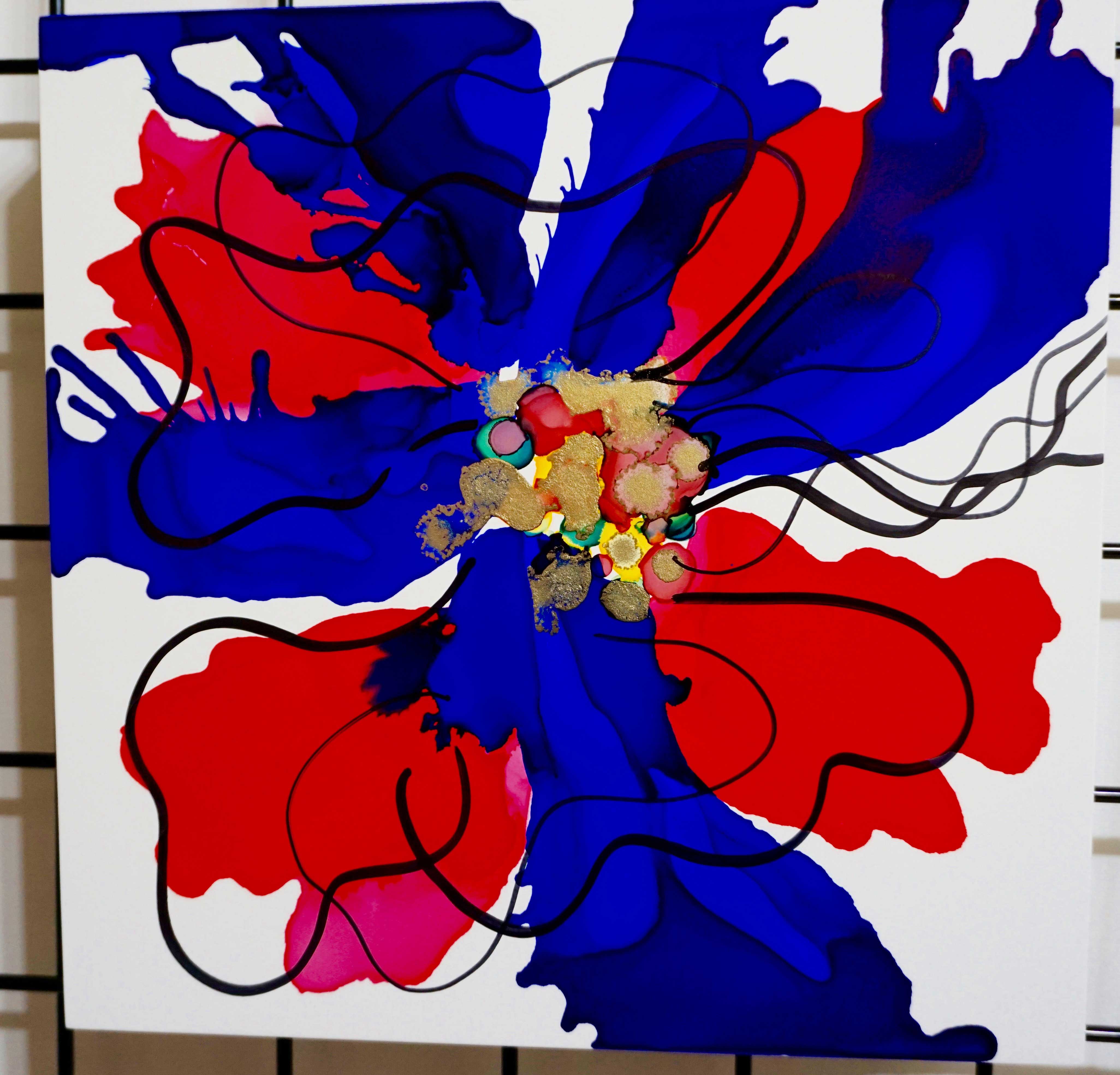 Floral Series – B11 - Framed 16x16"