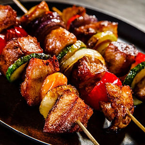 Brochette de bœuf mariné maison