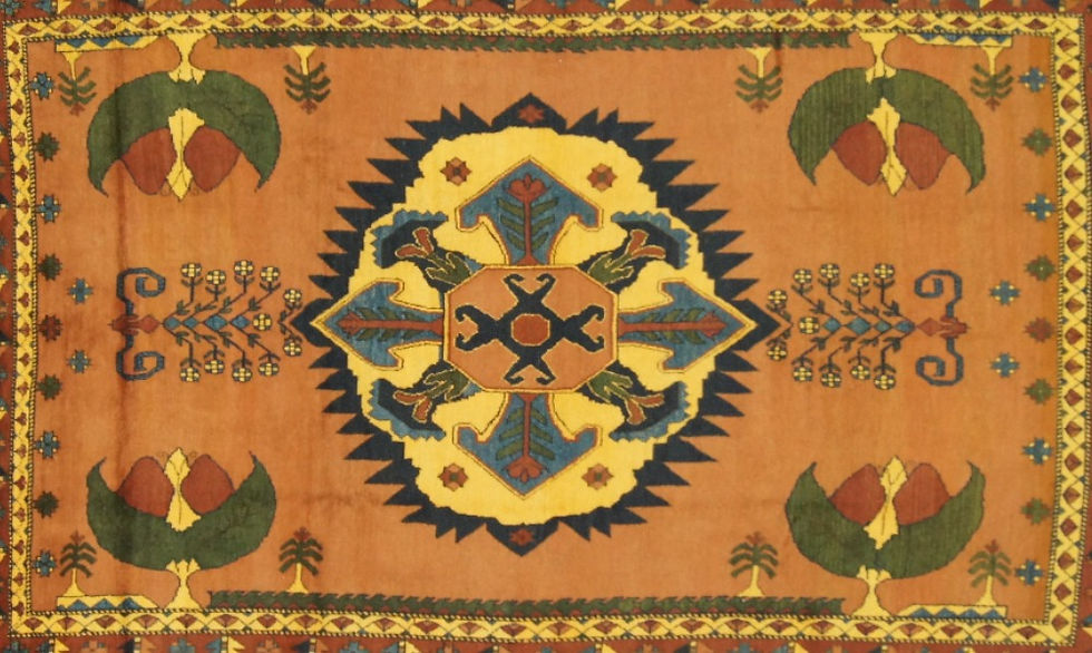 Thumbnail: This exquisite Afghan rug boasts a stunning Persian design that is sure to make a statement in any room.