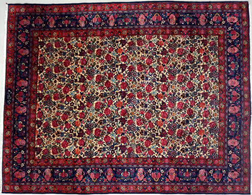 Luxurious Masterpiece Vintage Rug | Persian Mashad Rug
