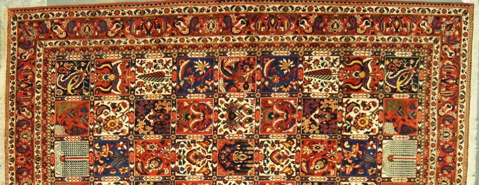 Thumbnail: Introducing our exquisite Bakhtiari rug from Iran, featuring a stunning garden design.