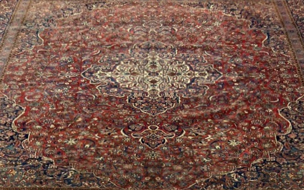 Thumbnail: Persian Kashan Antique Rug, Circa 1920, in mint condition. Master weaver Dabir.