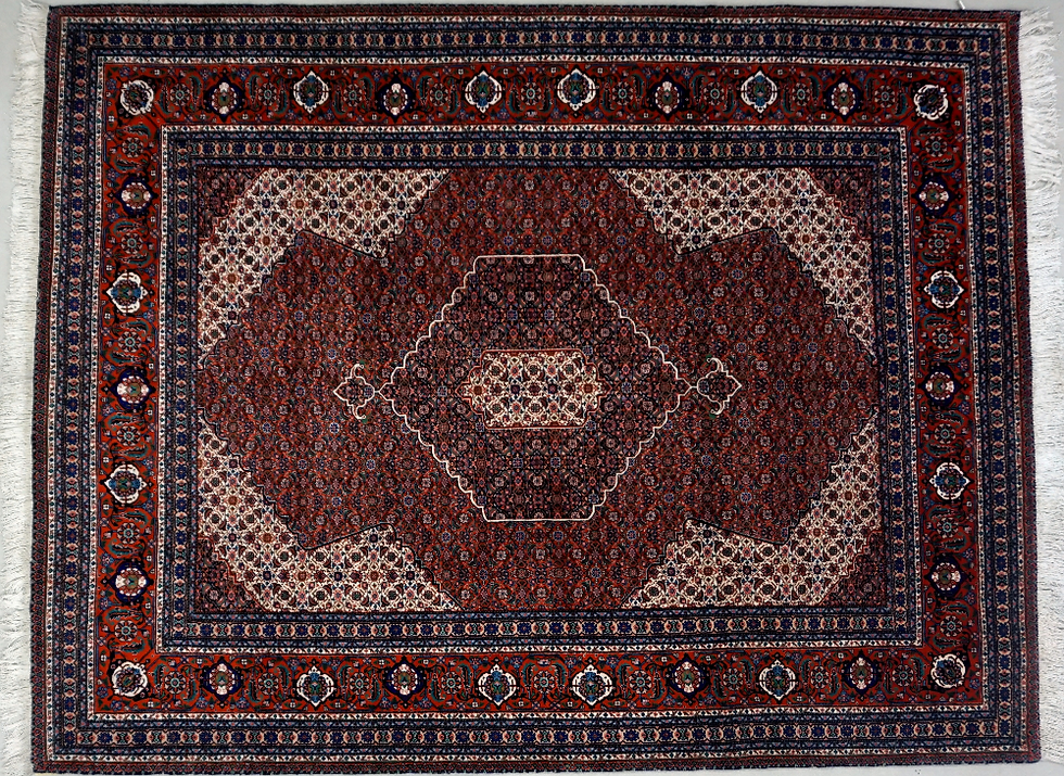 Thumbnail: This Persian rug features a stunning medallion design that adds elegance and sophistication to any room.