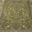 Thumbnail: This Persian rug is very special. It features a delicate nature motif with many animal prints on a pistachio green background
