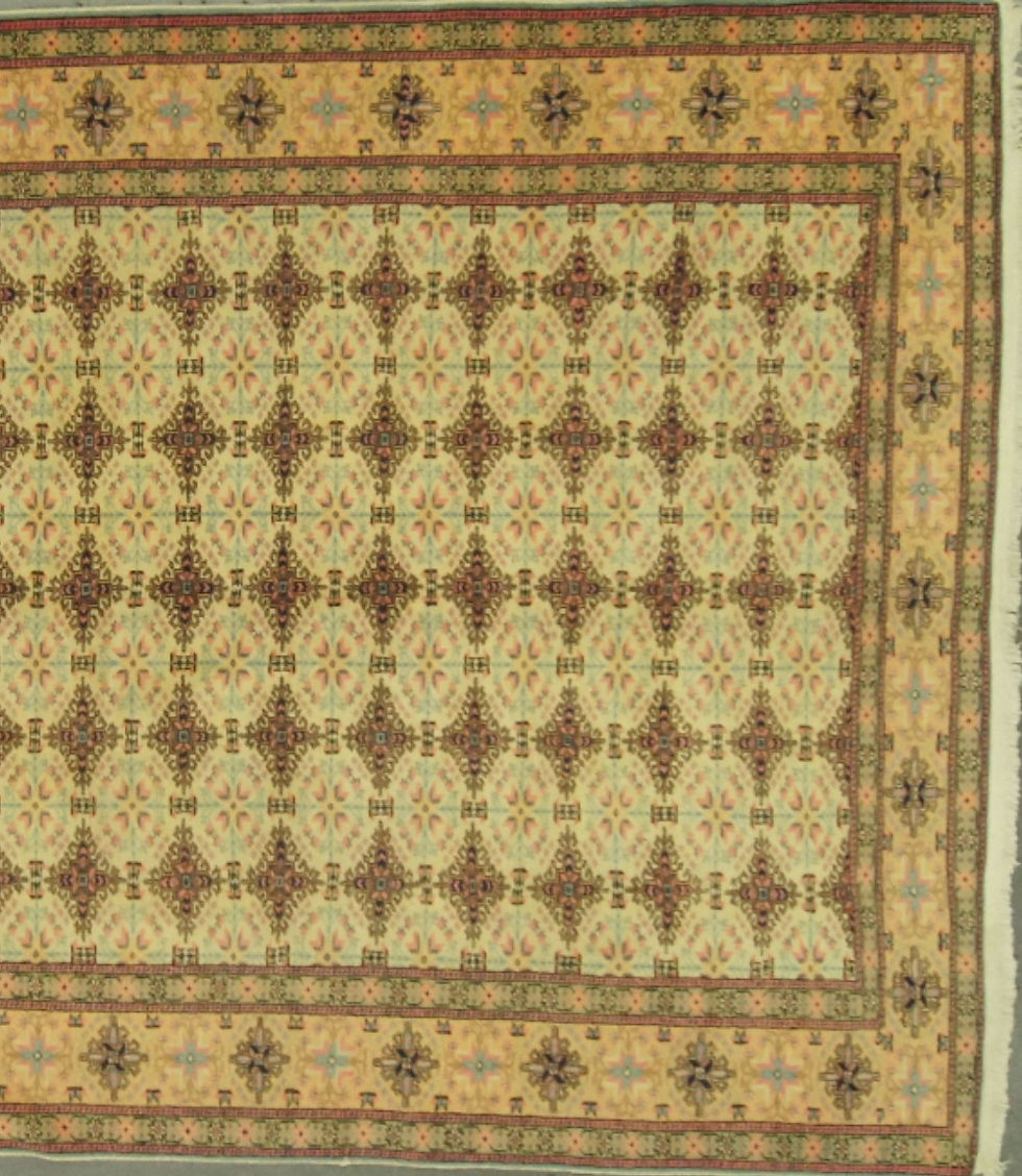 Thumbnail: This rug features neutral earthy colors that will complement any existing furnishings.