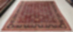 Persian Mahal rug originated in the 1950s. This Persian rug features a stunning pattern in multicolor.