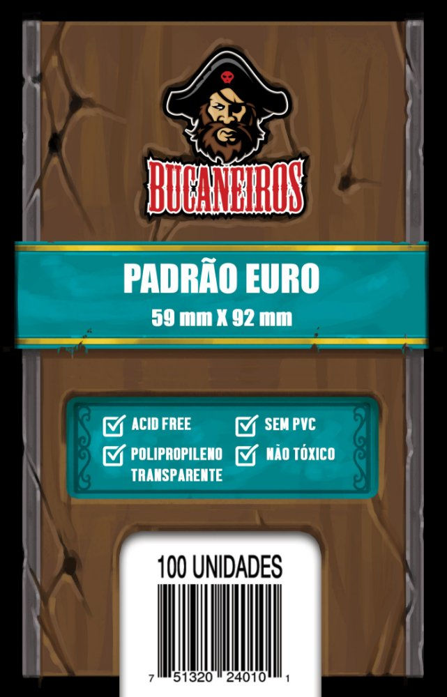 Sleeve Padrão Euro (59x92) - Bucaneiros