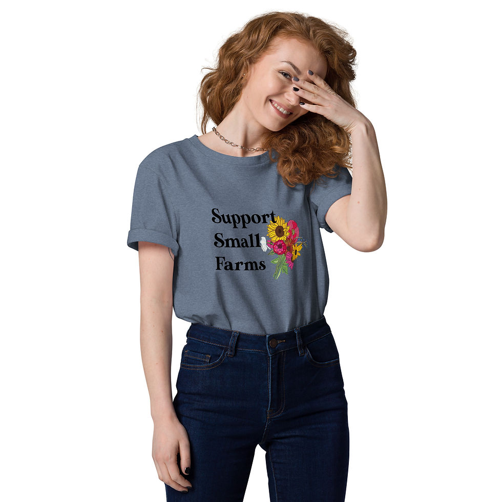 Thumbnail: Support Small Farms Unisex organic cotton t-shirt