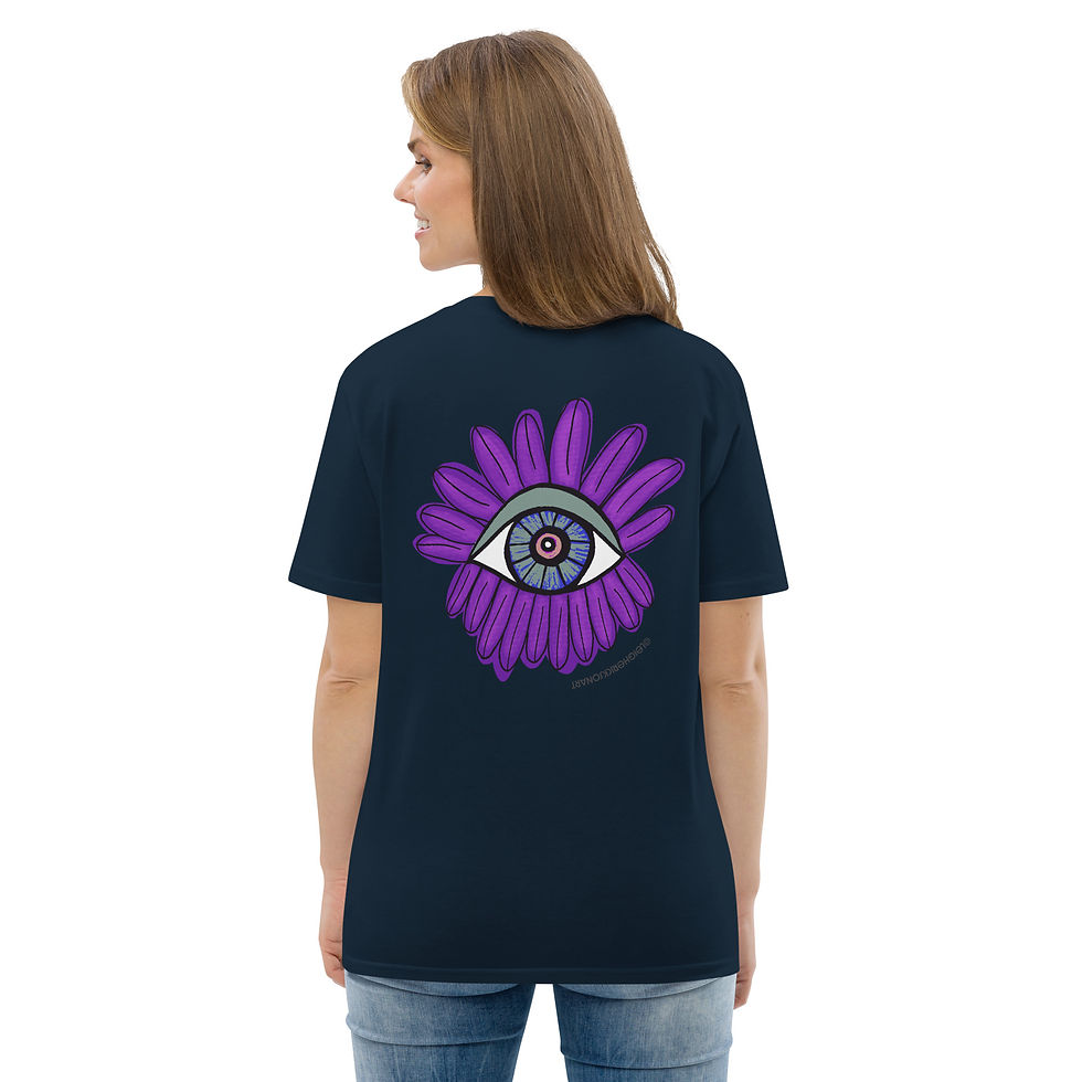 Thumbnail: Flower Eye Unisex organic cotton t-shirt
