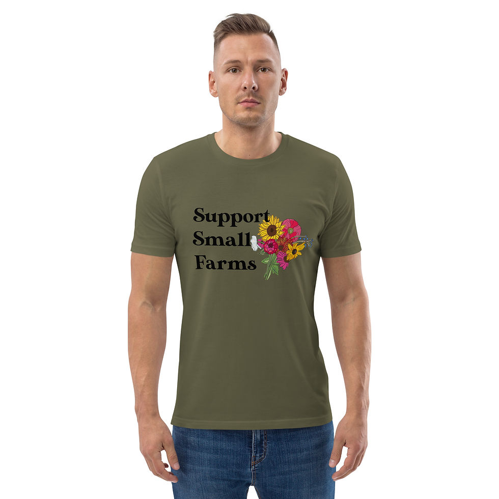 Thumbnail: Support Small Farms Unisex organic cotton t-shirt