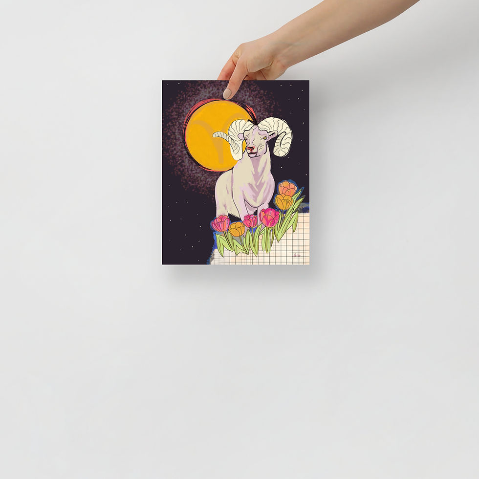 Thumbnail: Aries Illustration Print