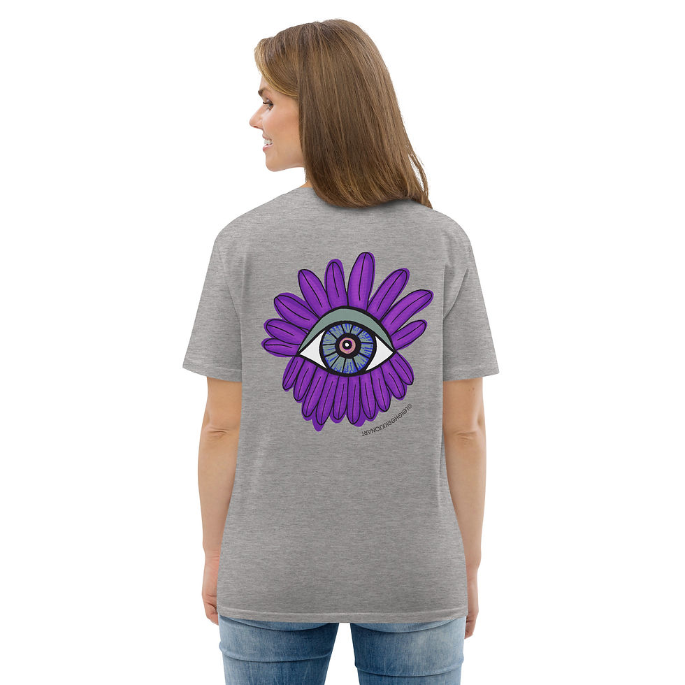 Thumbnail: Flower Eye Unisex organic cotton t-shirt