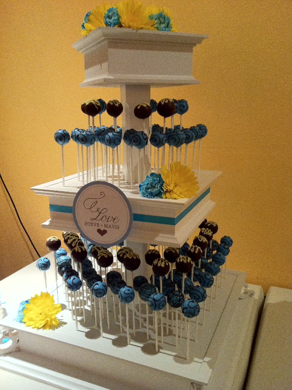 Cake Pop Wedding Tower
