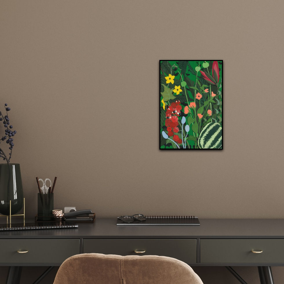 Thumbnail: Botanical Garden No. 17, size 30x40cm