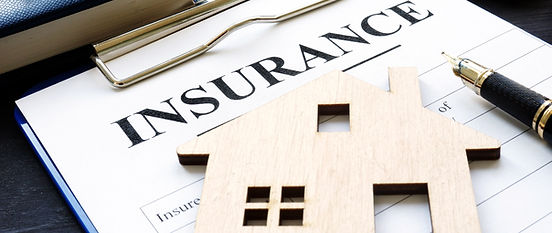 Home insurance. Policy and model of house..jpg