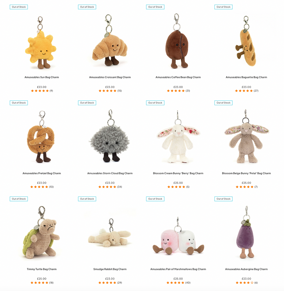 Thumbnail: [5/29-6/8 UK Exclusive] Jellycat 全品項代購 Best Sellers & Key Chains 