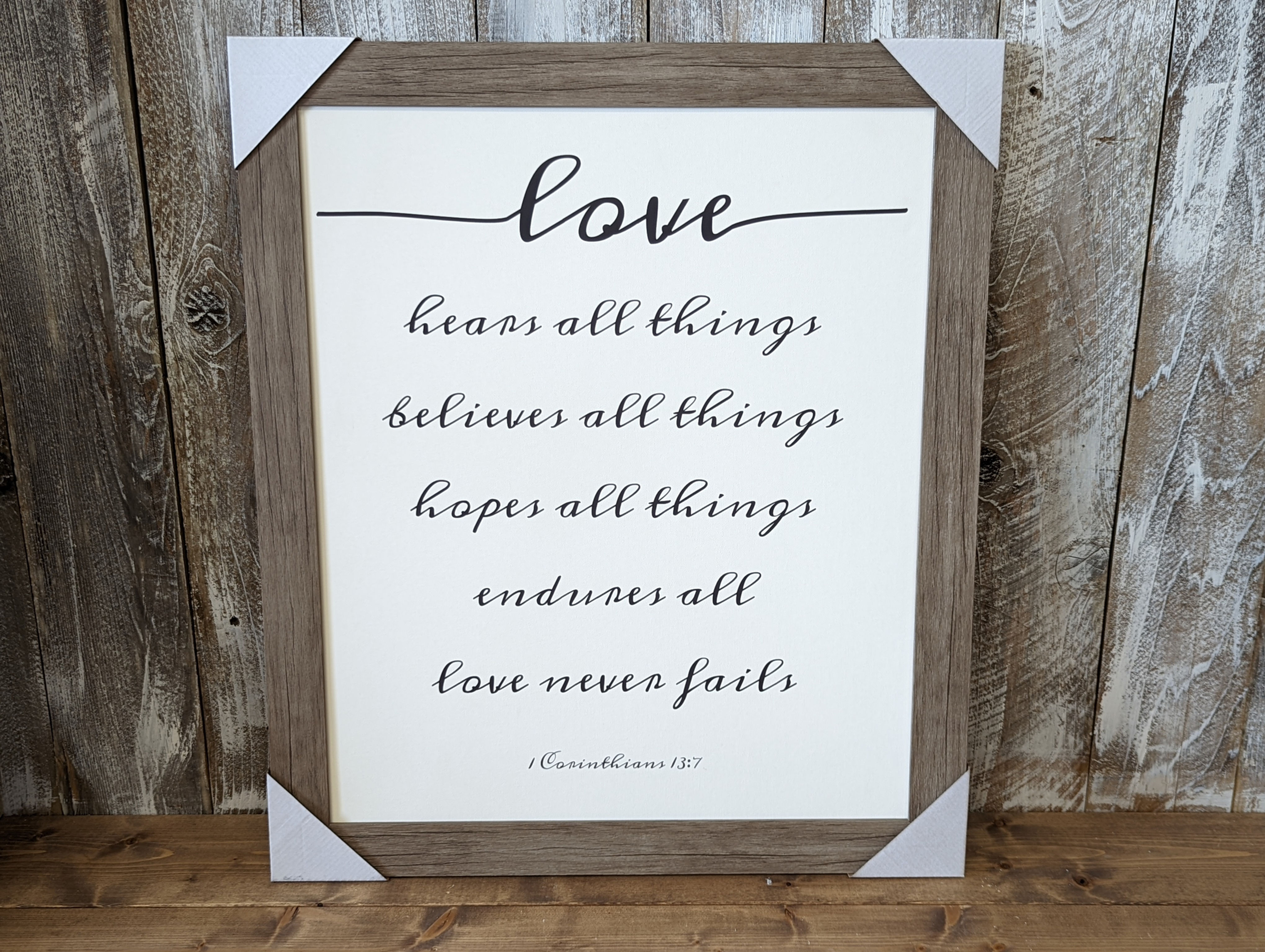 Wood Framed Wall Art - Nighttime Prayer