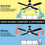 Thumbnail: Tager 72 in. Smart Indoor/Outdoor Ceiling Fan Matte Black