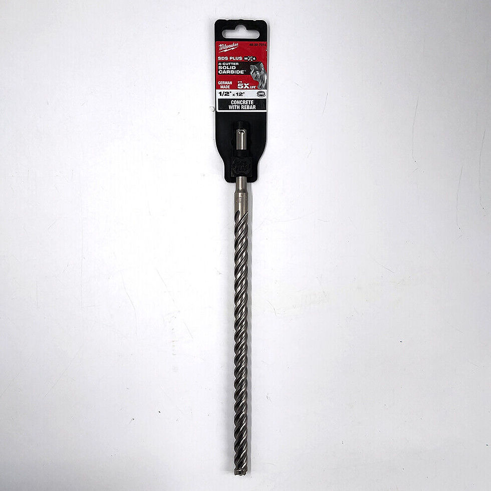 Thumbnail: Milwaukee SDS-Plus Carbide Drill Bit 1/2 inch x 12 inch 48-20-7374