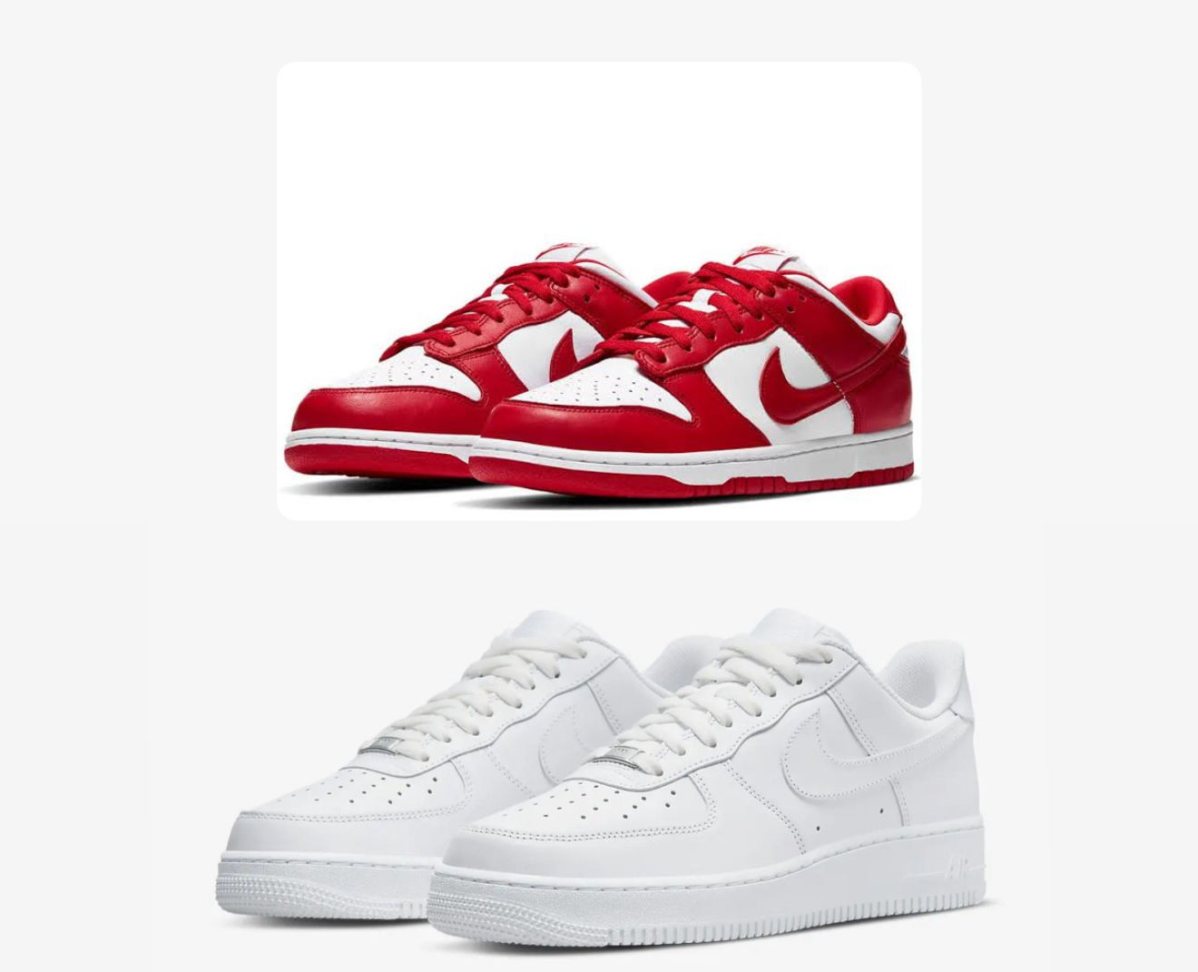 Air Force 1 X Red Dunk Combo 