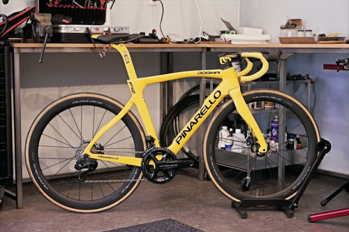 pinarello f12 yellow