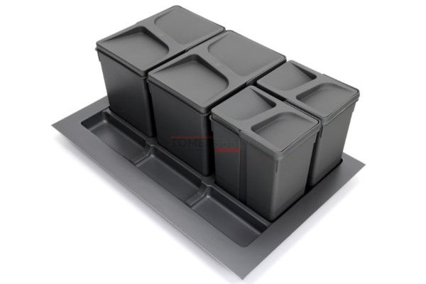 Miniatura: Segregator na odpady 800 2x7+2x15l Unico HAFELE