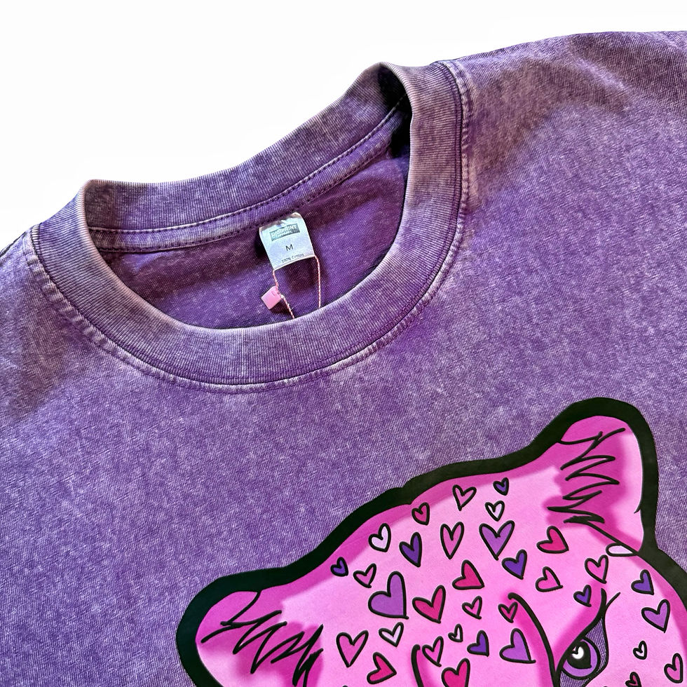 Thumbnail: Fierce Love Unisex Oversized Acid Wash Tee