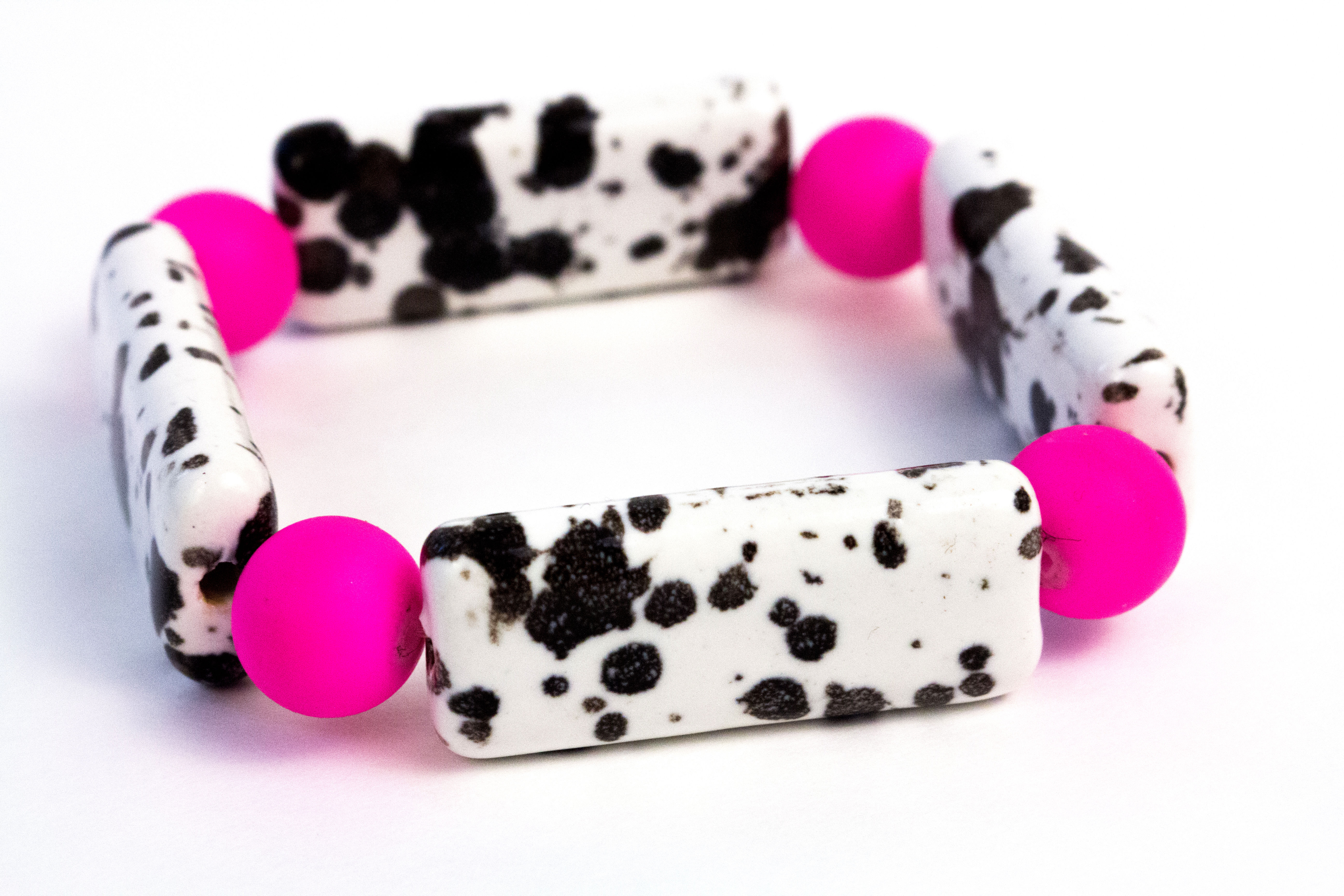 "Bam & Pebbles" Stretch Bracelet