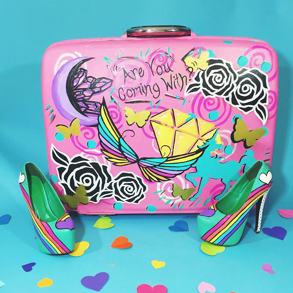Thumbnail: Custom Luggage for Ariana