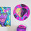 Thumbnail: Electric Neon Diamond - Vinyl Record Wall Art